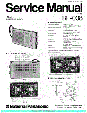 Panasonic_RF-038_sch 电路图 维修原理图.pdf