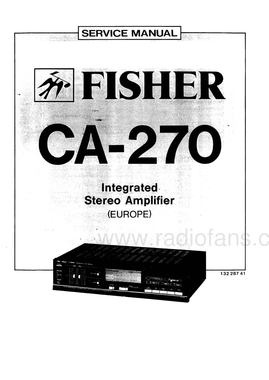 FisherCA270ServiceManual 电路原理图.pdf_第1页