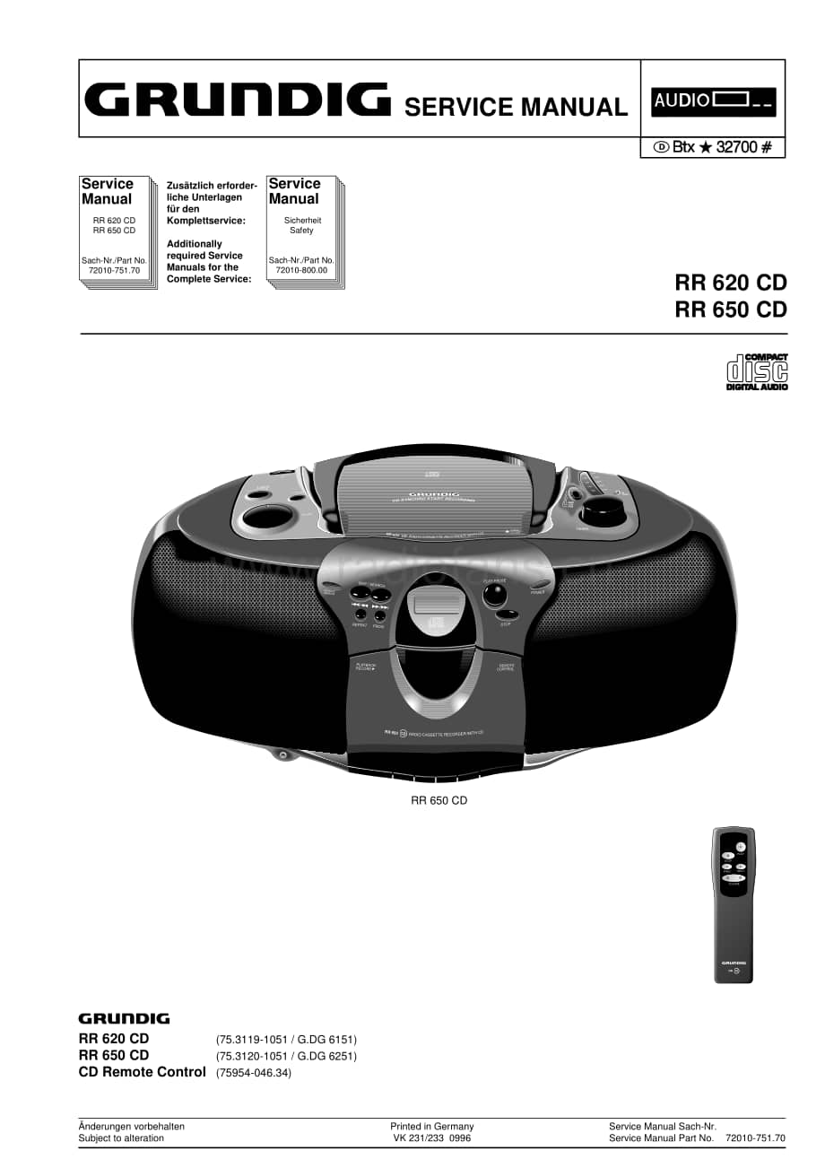 GrundigRR650CD 维修电路图、原理图.pdf_第1页