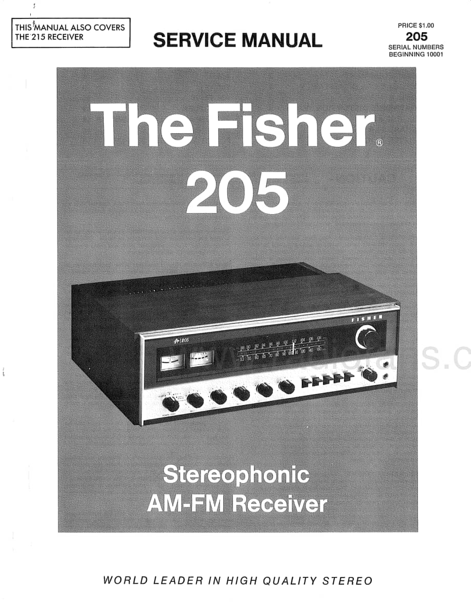 Fisher205ServiceManual 电路原理图.pdf_第1页