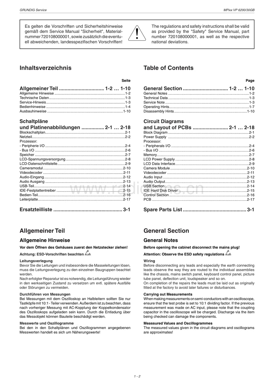 GrundigMPixxVP6200 维修电路图、原理图.pdf_第2页