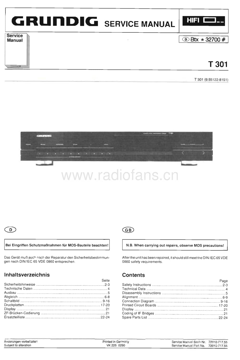 GrundigT301 维修电路图、原理图.pdf_第1页