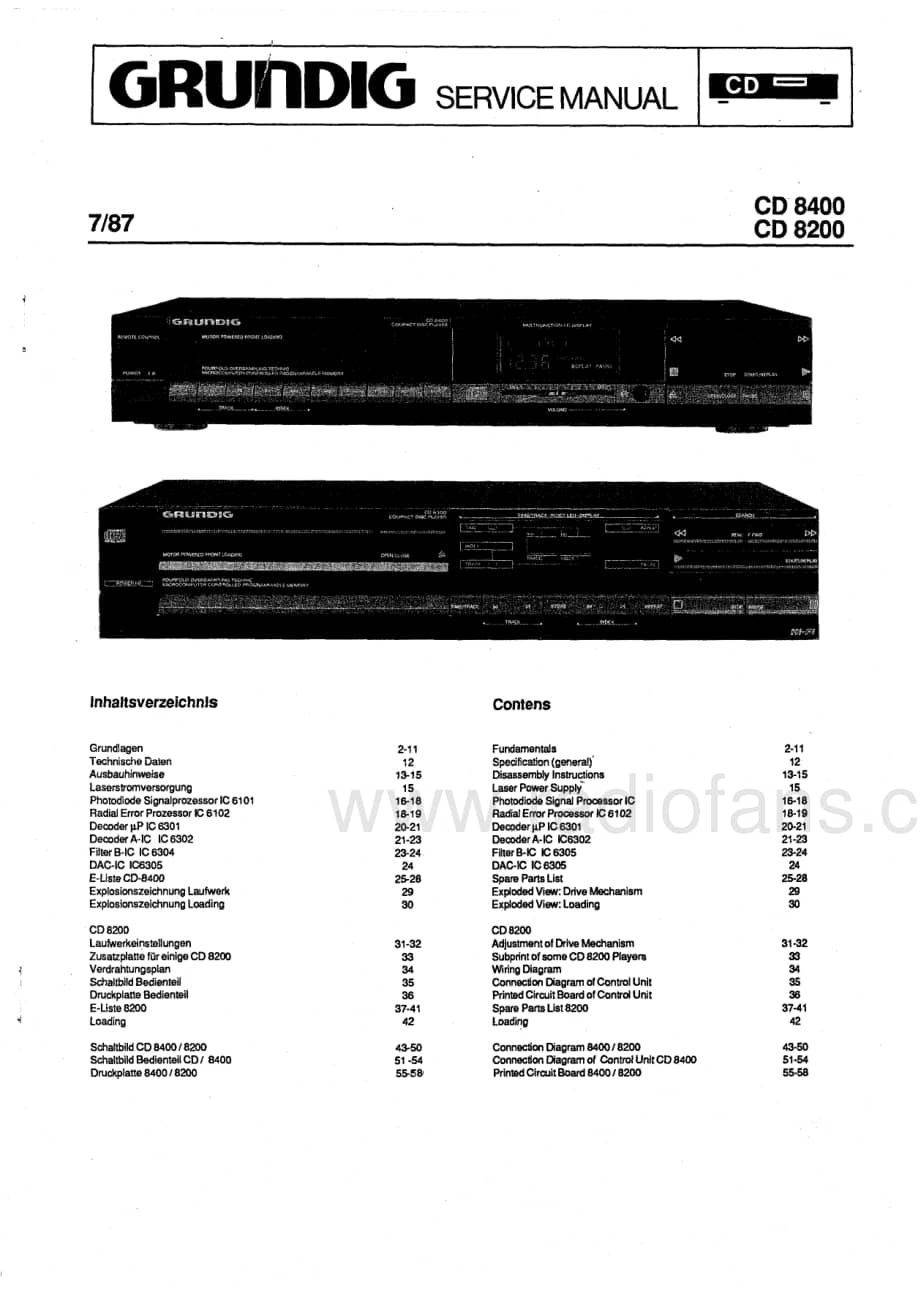 GrundigCD82008400 维修电路图、原理图.pdf_第1页