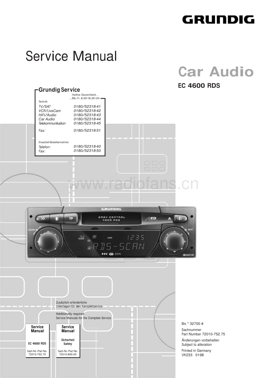 GrundigEC4600RDS 维修电路图、原理图.pdf_第1页