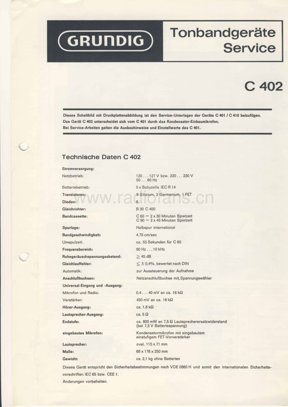 GrundigC402 维修电路图、原理图.pdf_第1页