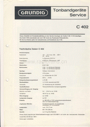 GrundigC402 维修电路图、原理图.pdf