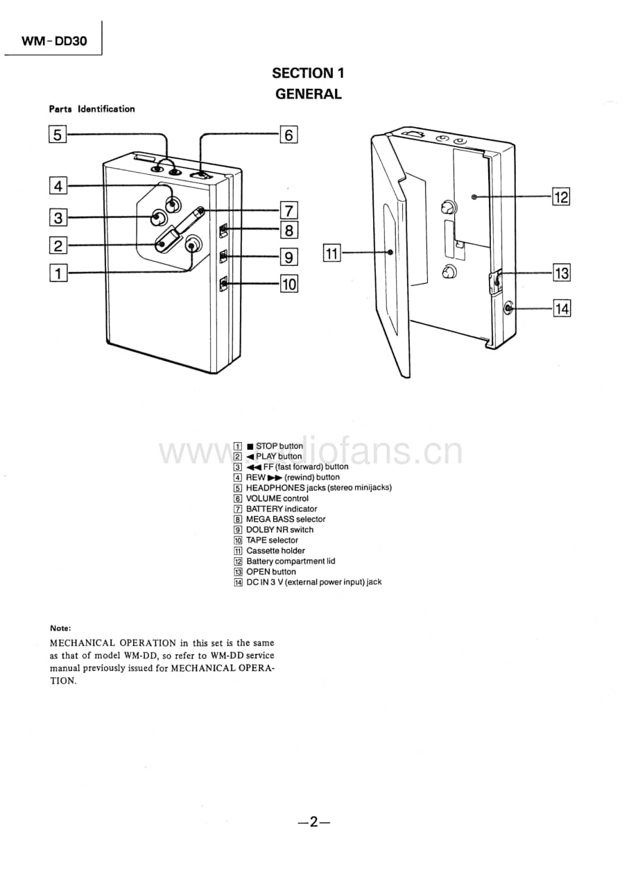 SONYWM-DD30电路图 维修原理图.pdf_第2页