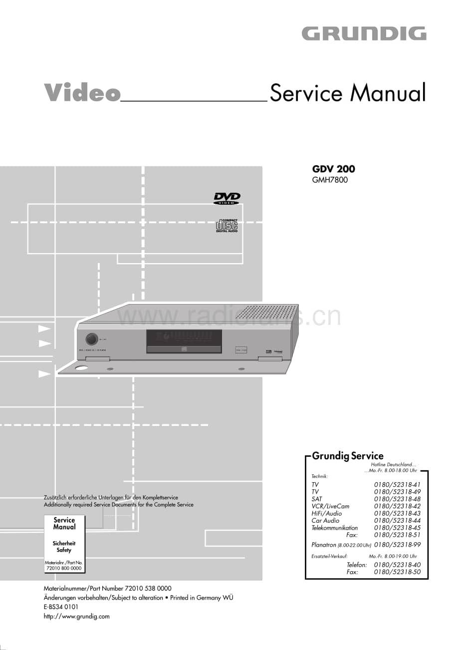 GrundigGDV200 维修电路图、原理图.pdf_第1页