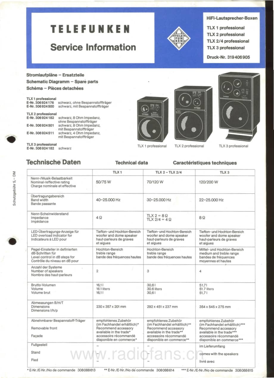 TelefunkenTLX1维修电路图、原理图.pdf_第1页