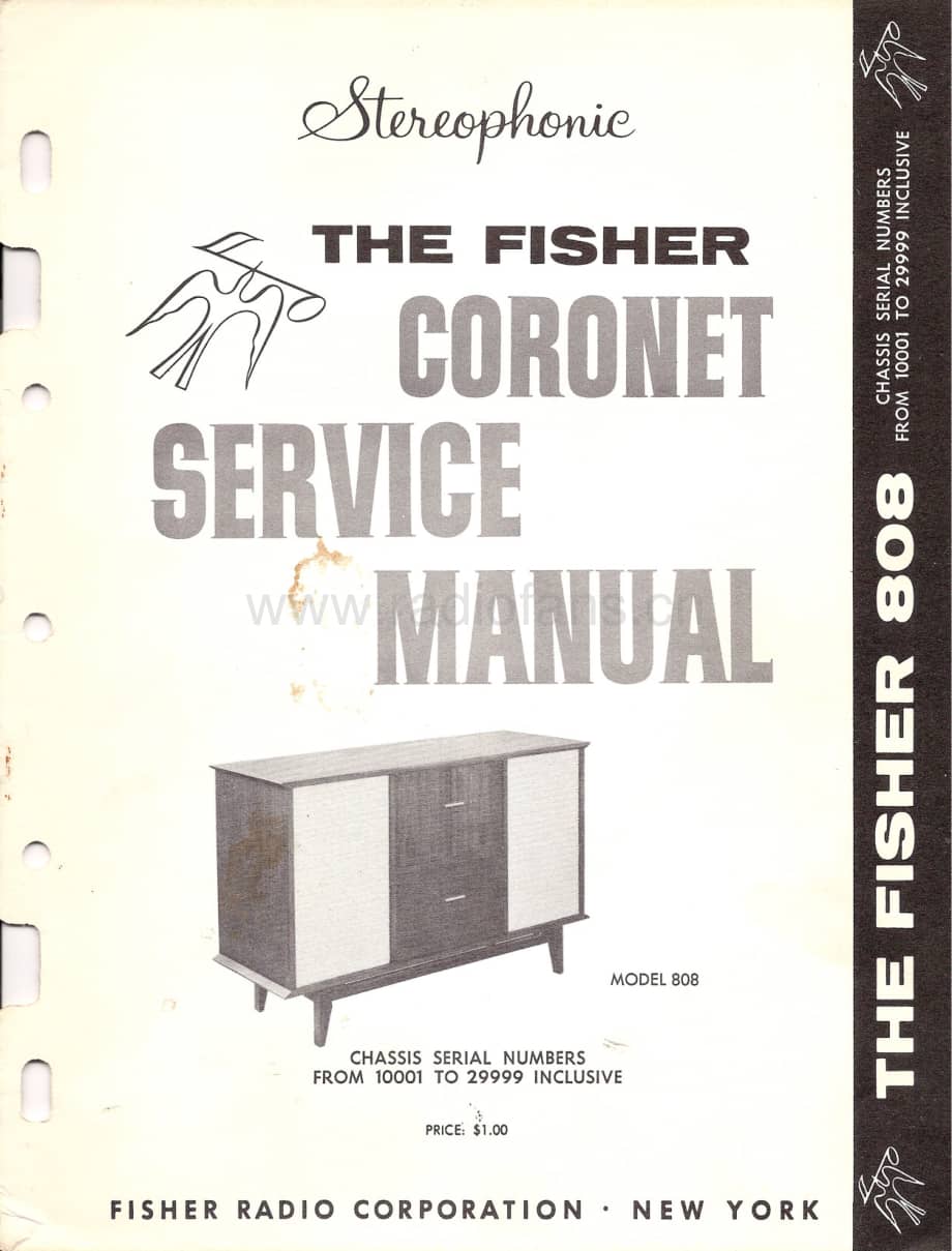 FisherCORONET808ServiceManual 电路原理图.pdf_第1页