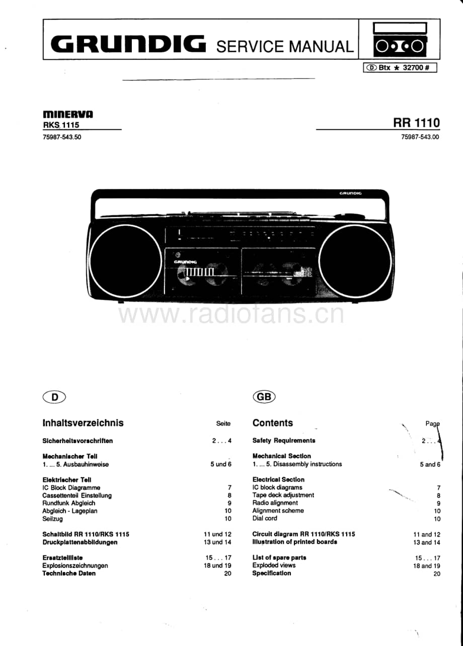 GrundigRR1110 维修电路图、原理图.pdf_第1页