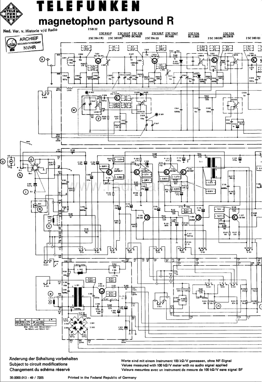 Telefunken_PartysoundR 维修电路图 原理图.pdf_第1页