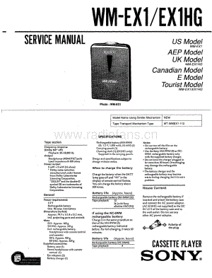 SONYWM-EX1_EX1HG_SERVICE_MANUAL电路图 维修原理图.pdf