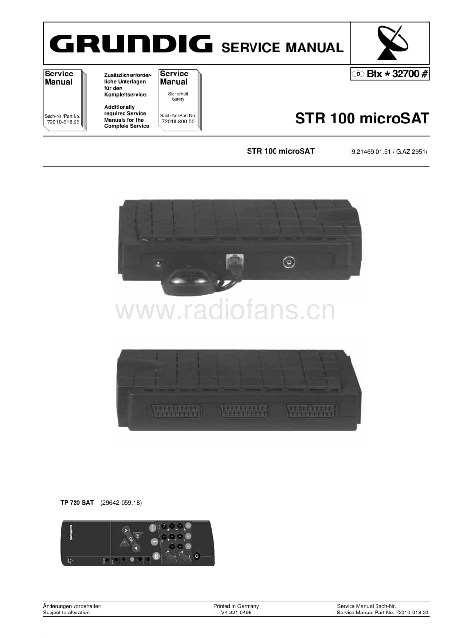 GrundigSTR100 维修电路图、原理图.pdf_第1页