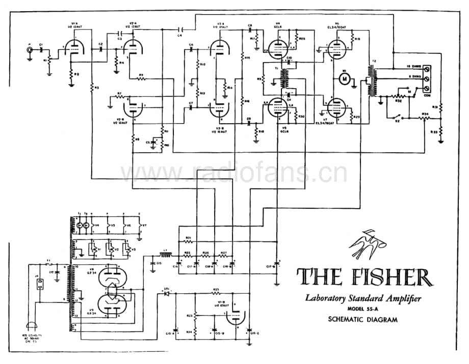 Fisher55ASchematic电路原理图 维修电路图 原理图.pdf_第1页