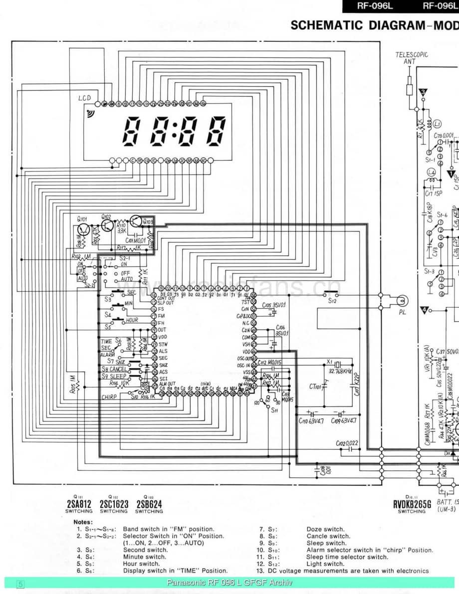 Panasonic_RF-096L_sch 电路图 维修原理图.pdf_第2页