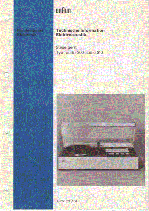 BraunAudio310ServiceManual电路原理图.pdf