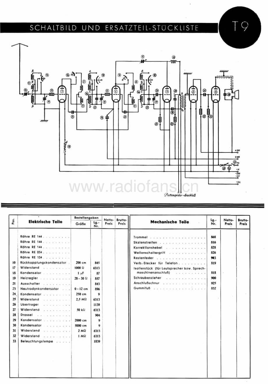 TelefunkenT9维修电路图、原理图.pdf_第1页