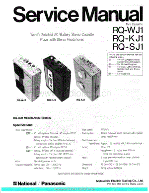 Panasonic_RQ-WJ1_sch 电路图 维修原理图.pdf