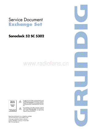 GrundigSonoclock52SC5302 维修电路图、原理图.pdf