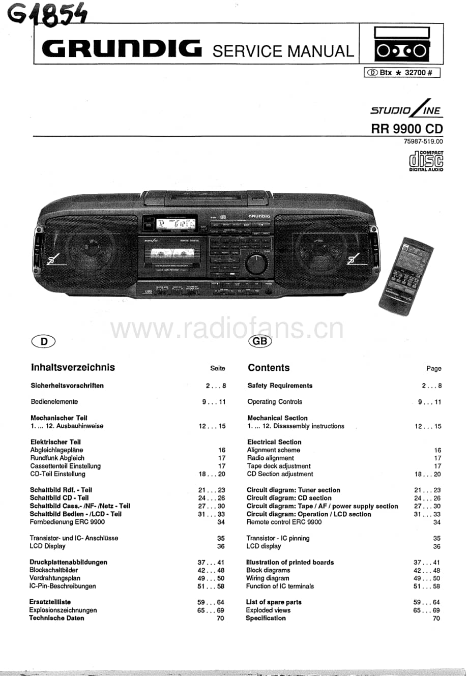 GrundigRR9900 维修电路图、原理图.pdf_第1页