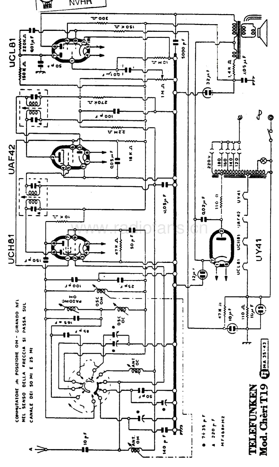 Telefunken_T19 维修电路图 原理图.pdf_第1页