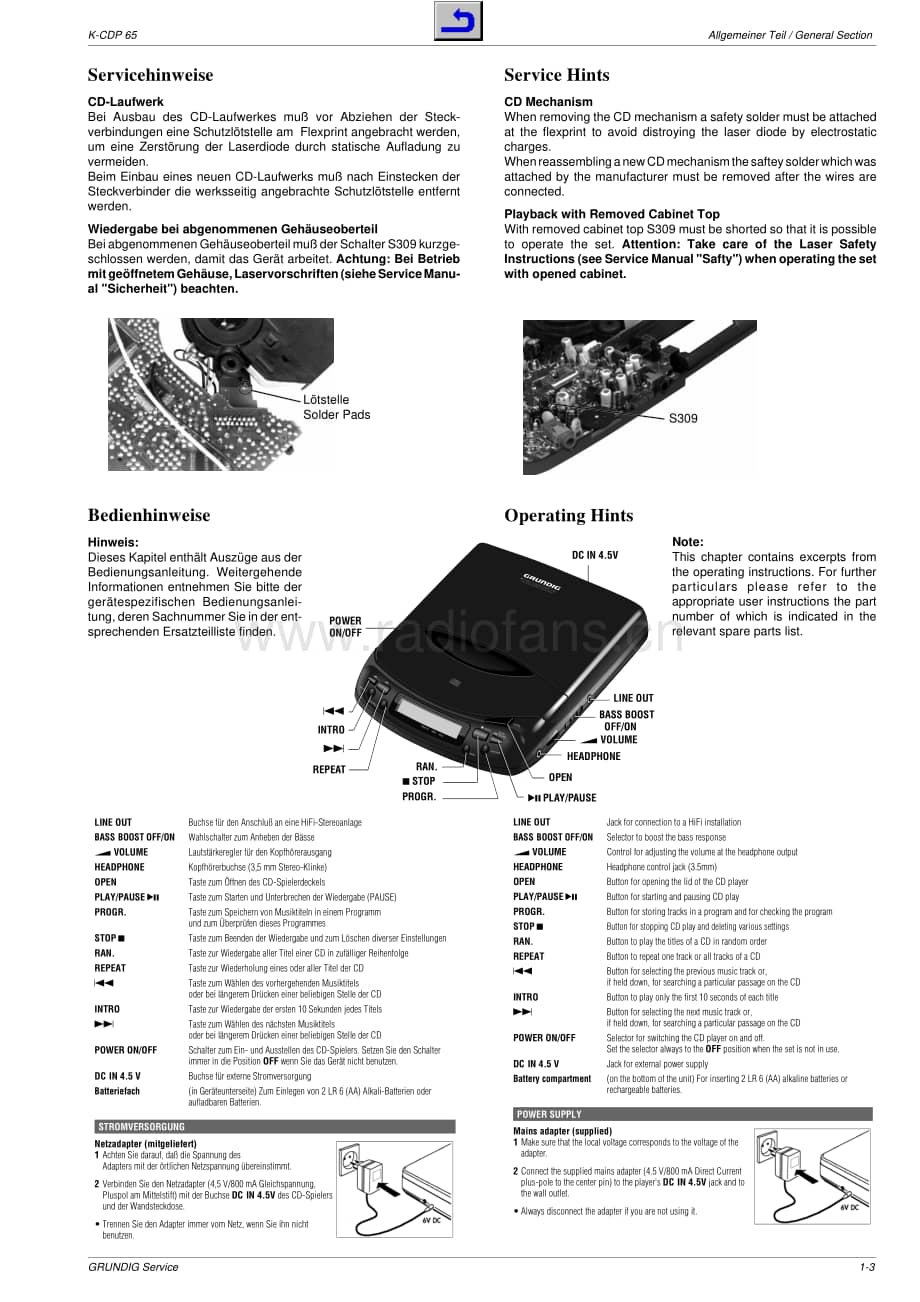 GrundigKCDP65 维修电路图、原理图.pdf_第3页