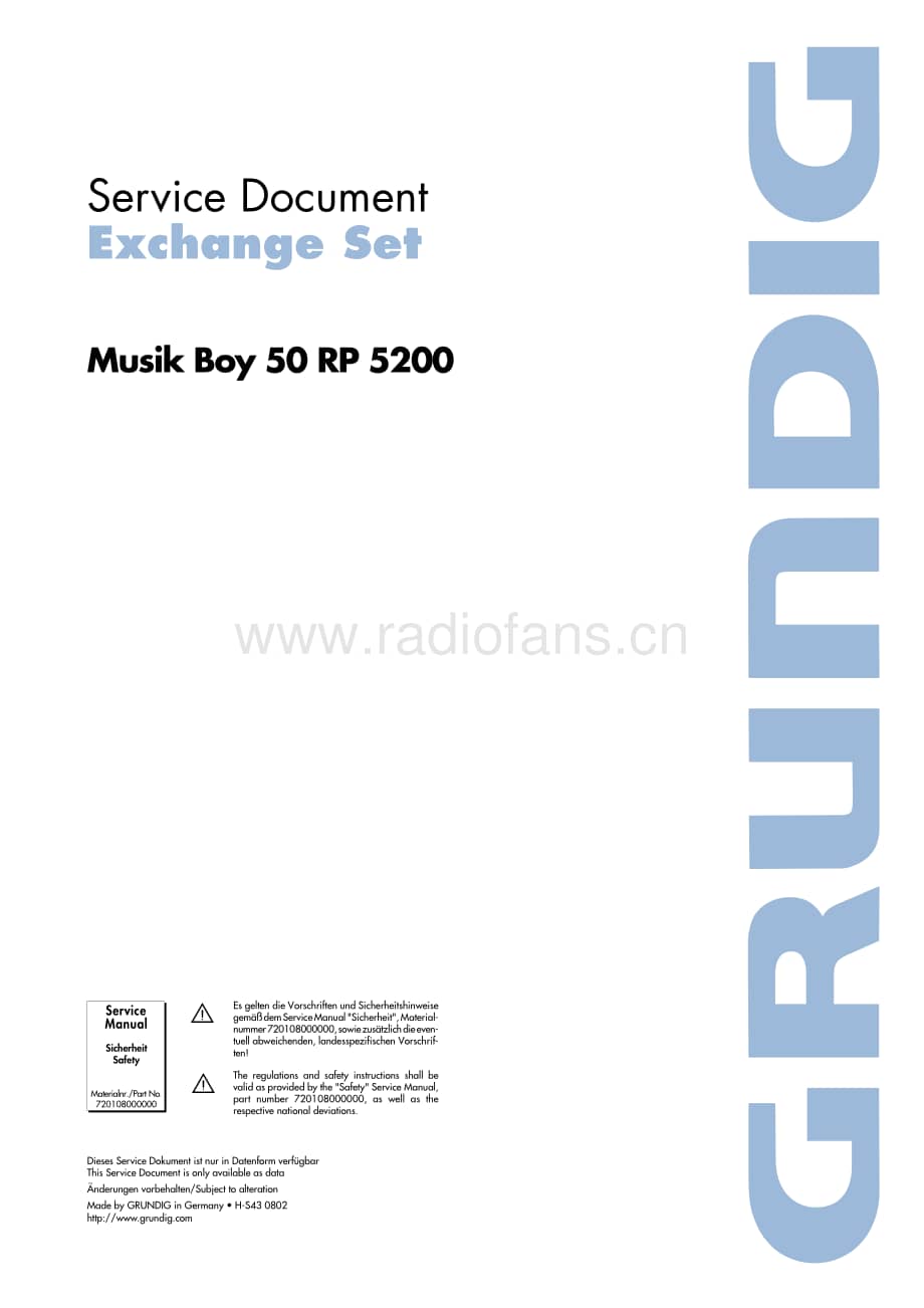 GrundigMusikBoy50RP5200 维修电路图、原理图.pdf_第1页