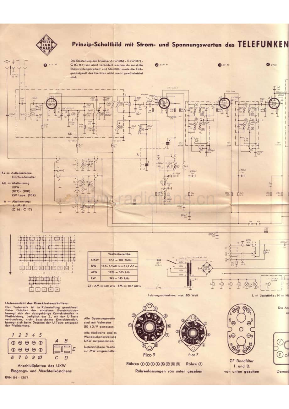 TelefunkenOpus8维修电路图、原理图.pdf_第1页