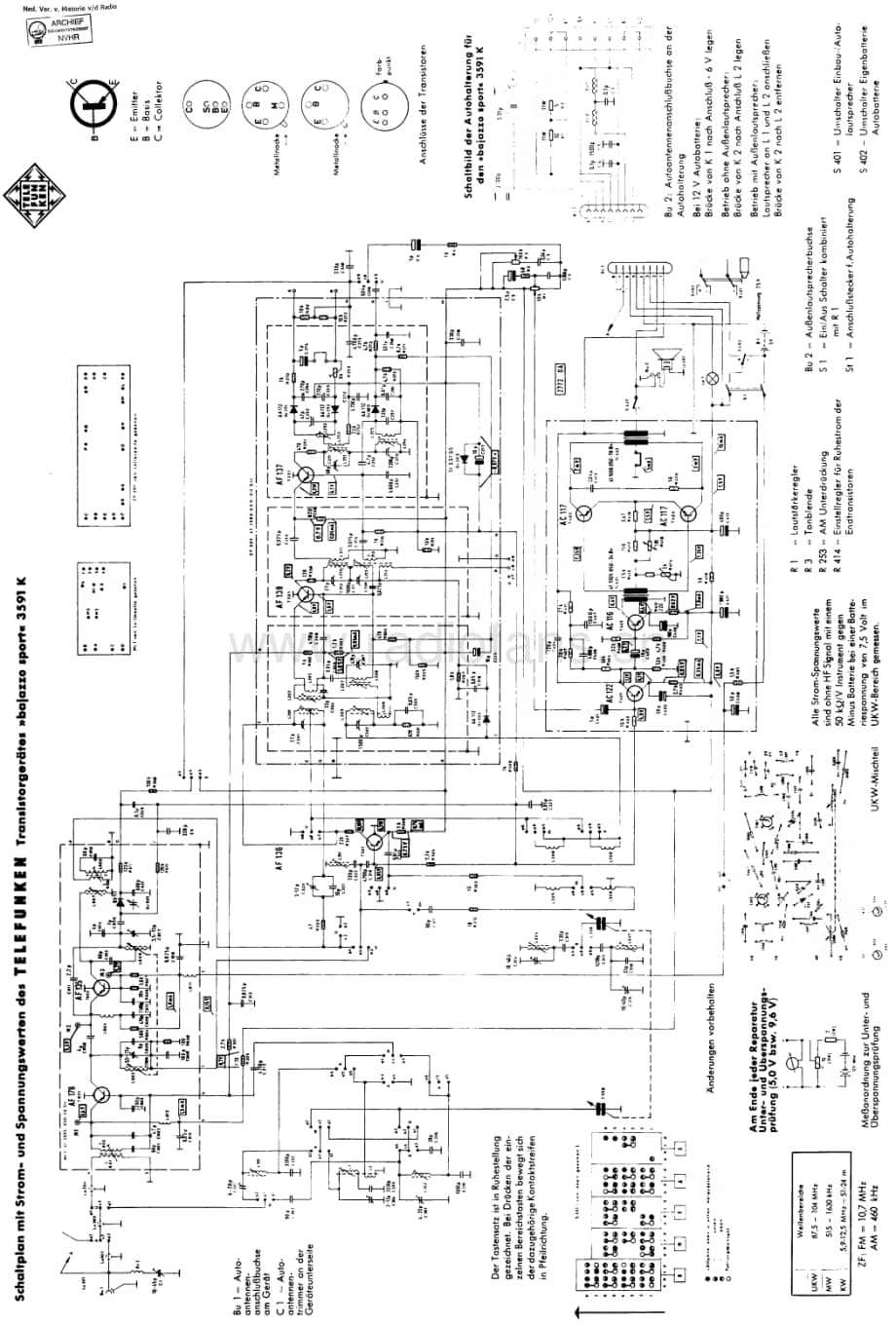 Telefunken_3591K 维修电路图 原理图.pdf_第1页