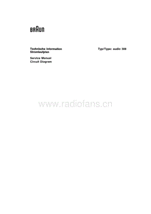 BraunAudio308Schematic电路原理图.pdf