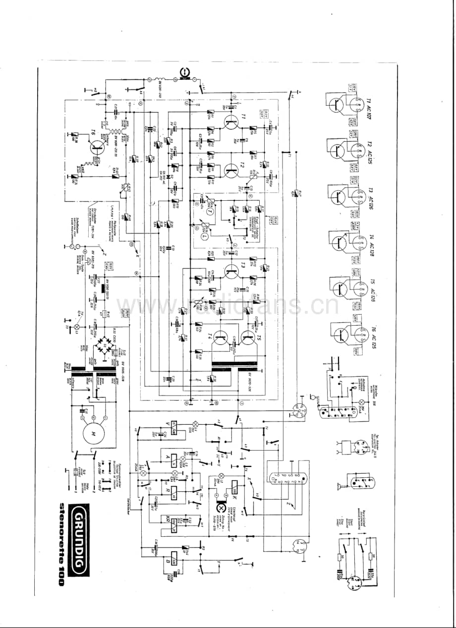 GrundigStenorette100 维修电路图、原理图.pdf_第1页