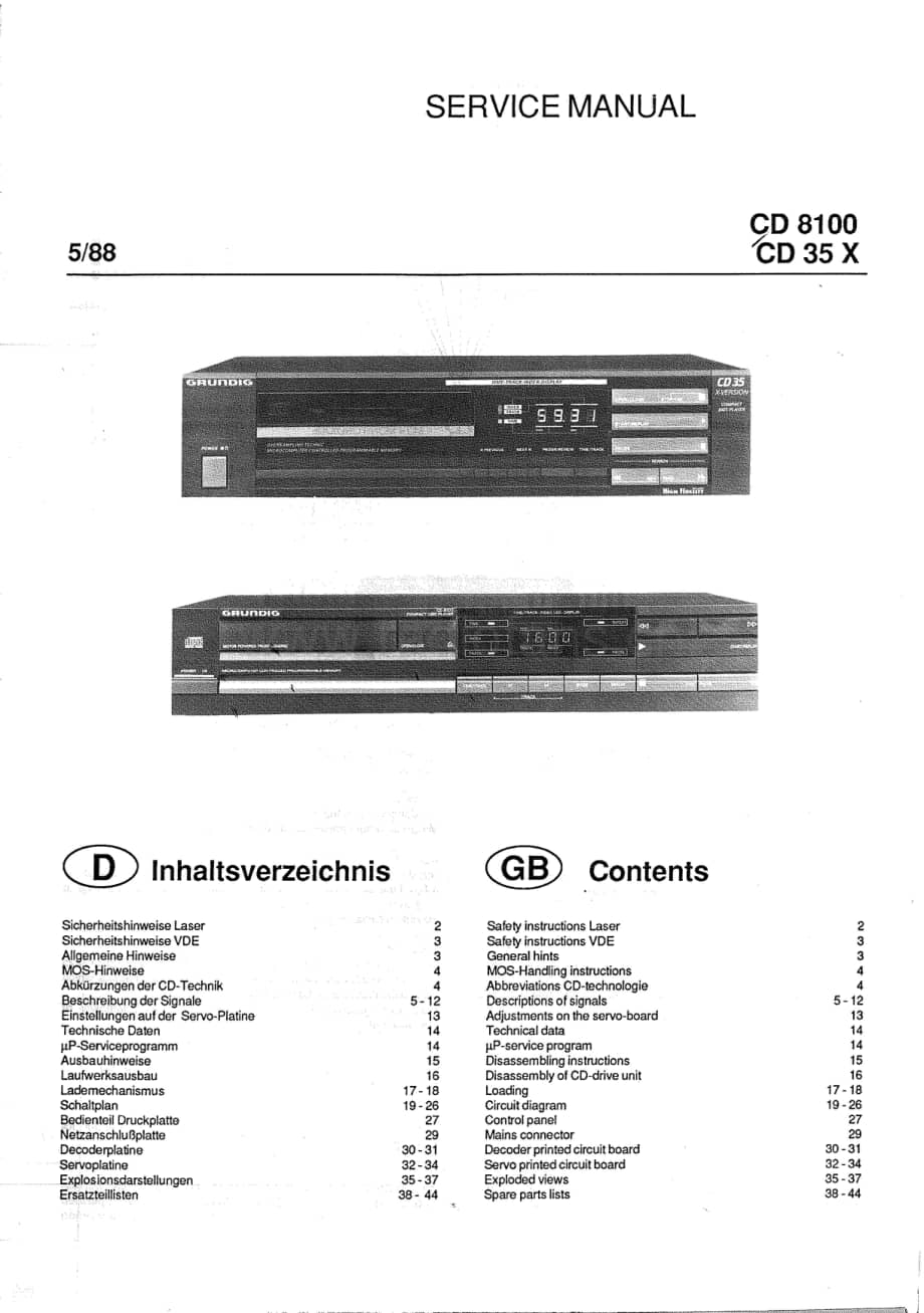 GrundigCD35X8100Schematics(1) 维修电路图、原理图.pdf_第1页