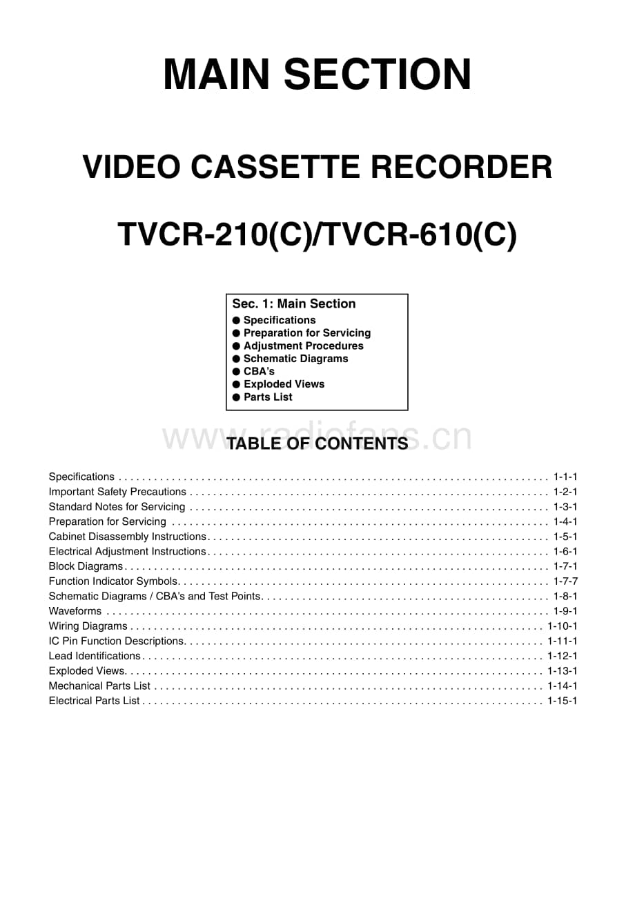 TelefunkenTVCR210CTVCR610C维修电路图、原理图.pdf_第2页