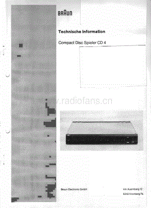 BraunCD4ServiceManual电路原理图.pdf