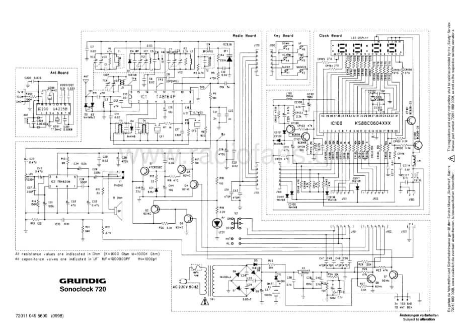 GrundigSonoclock720 维修电路图、原理图.pdf_第1页