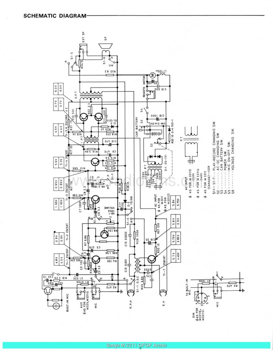 Sanyo_M2211_sch 电路图 维修原理图.pdf_第2页