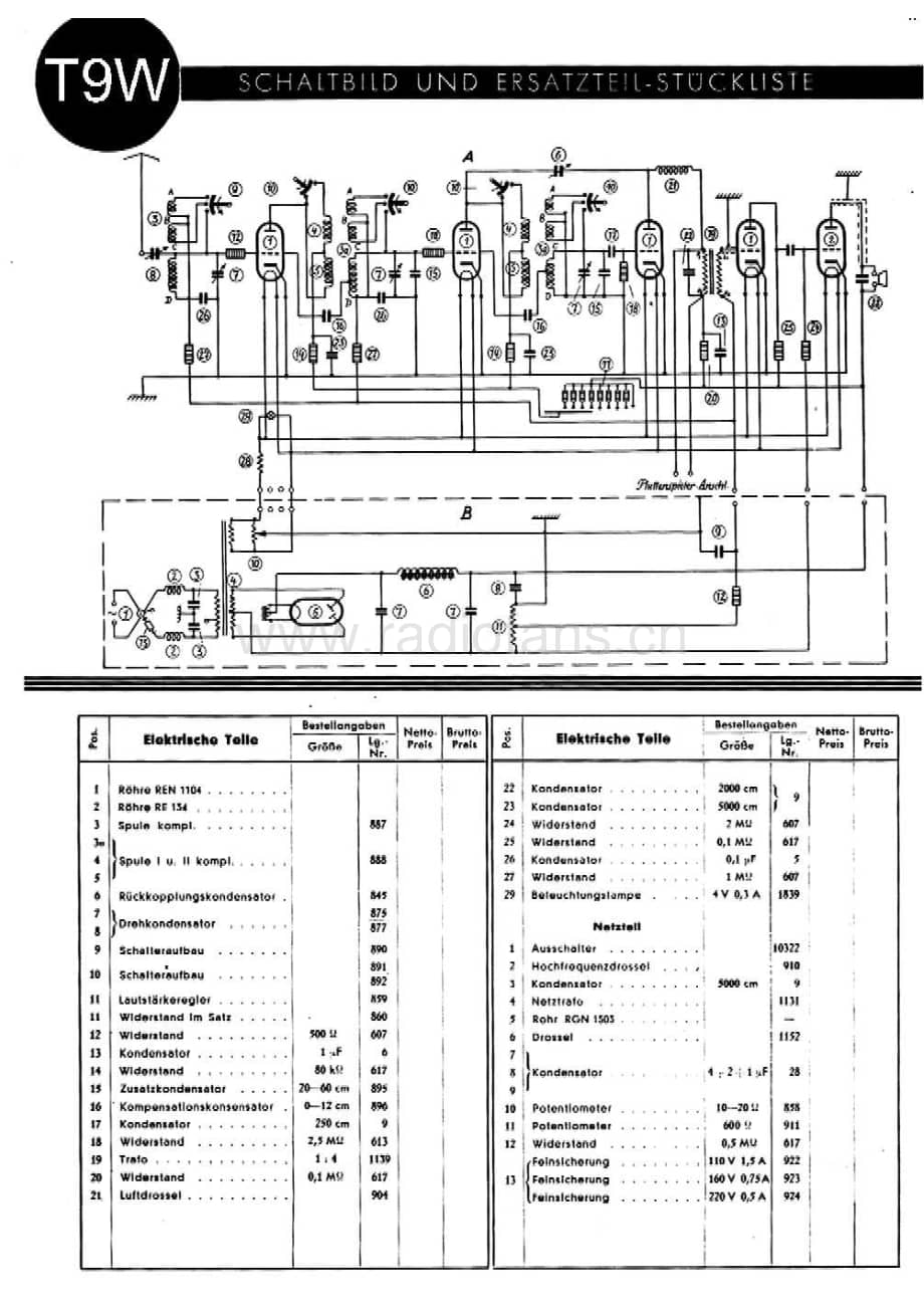 TelefunkenT9WSchematic2电路原理图维修电路图、原理图.pdf_第1页