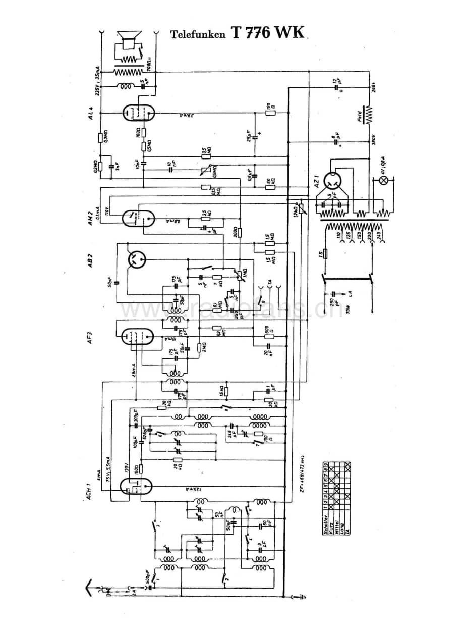 Telefunken776WK维修电路图、原理图.pdf_第1页