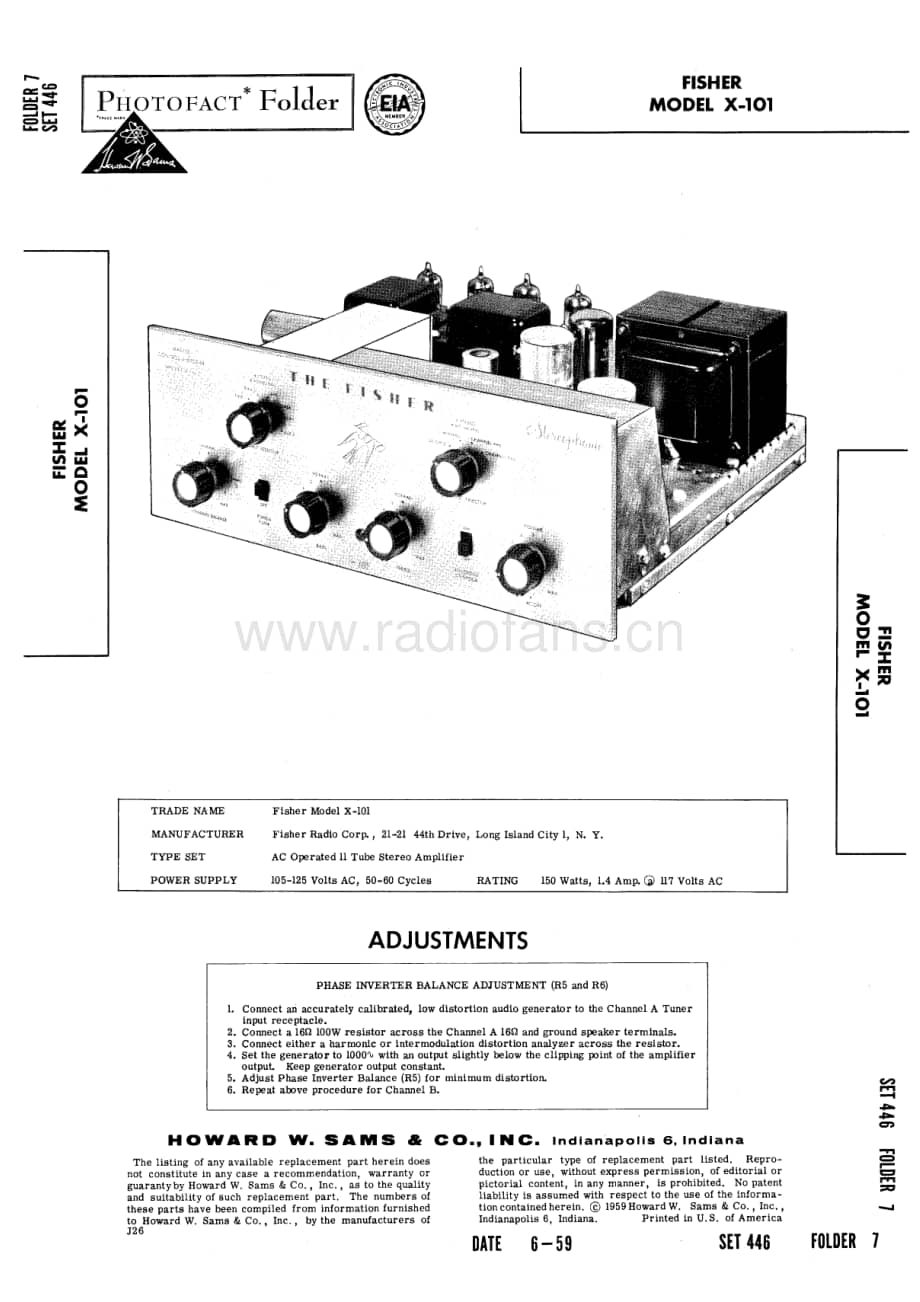 FisherX101STServiceManual 电路原理图.pdf_第1页