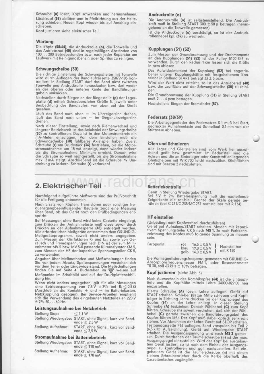 GrundigC231 维修电路图、原理图.pdf_第2页