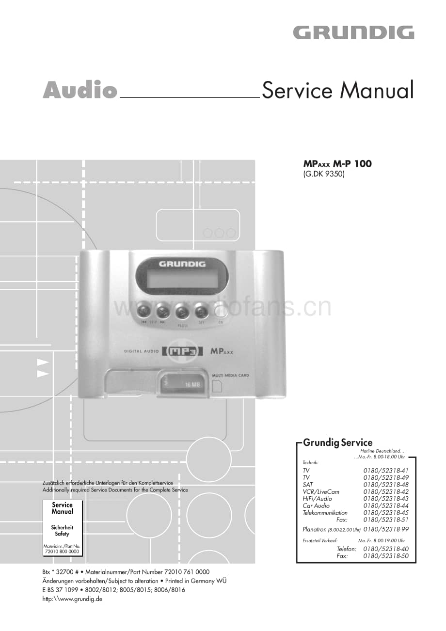 GrundigMPAXXMP100 维修电路图、原理图.pdf_第1页