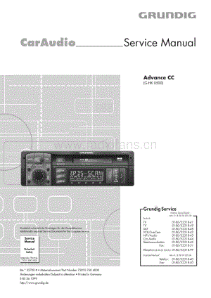 GrundigAdvanceCC 维修电路图、原理图.pdf