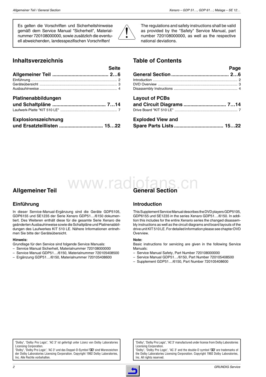 GrundigGDP61501ServiceManual2(1) 维修电路图、原理图.pdf_第2页