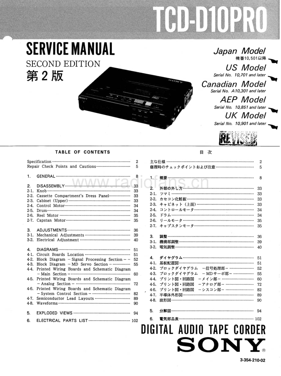 SONY TCD-D10PRO电路图 维修原理图.pdf_第1页