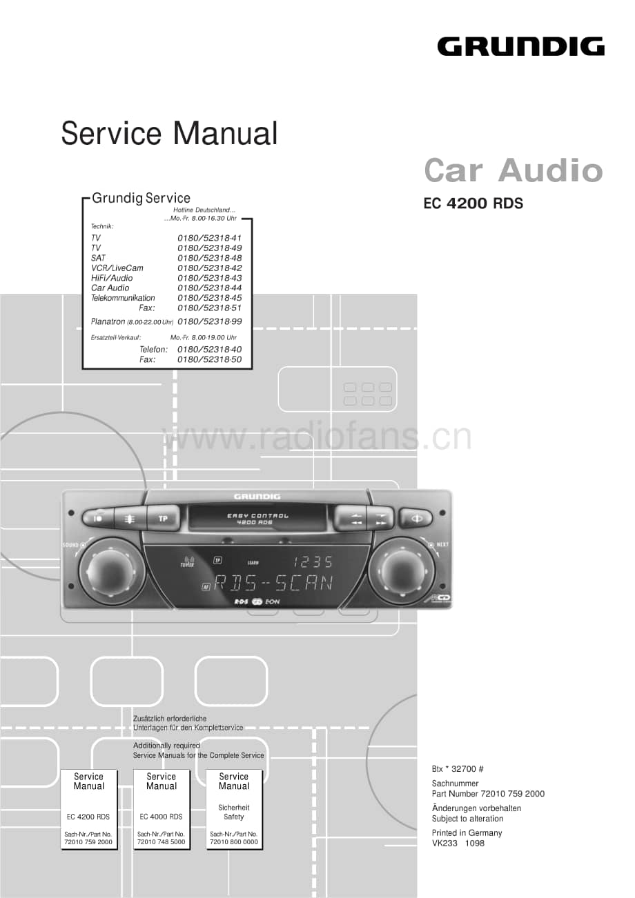 GrundigEC4200RDS 维修电路图、原理图.pdf_第1页