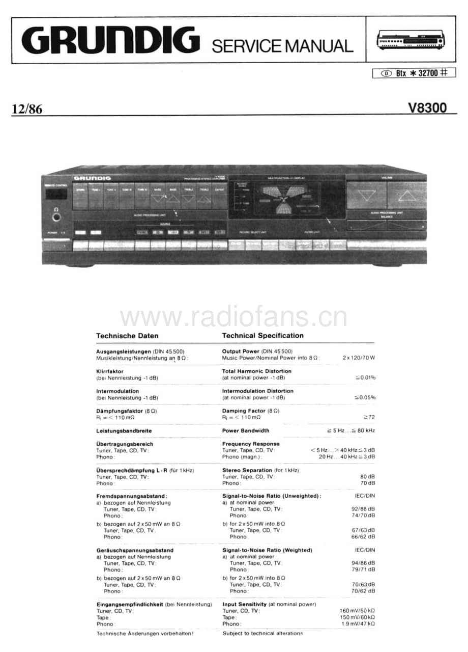 GrundigV8300 维修电路图、原理图.pdf_第1页