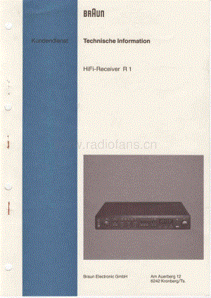 BraunR1ServiceManual电路原理图.pdf