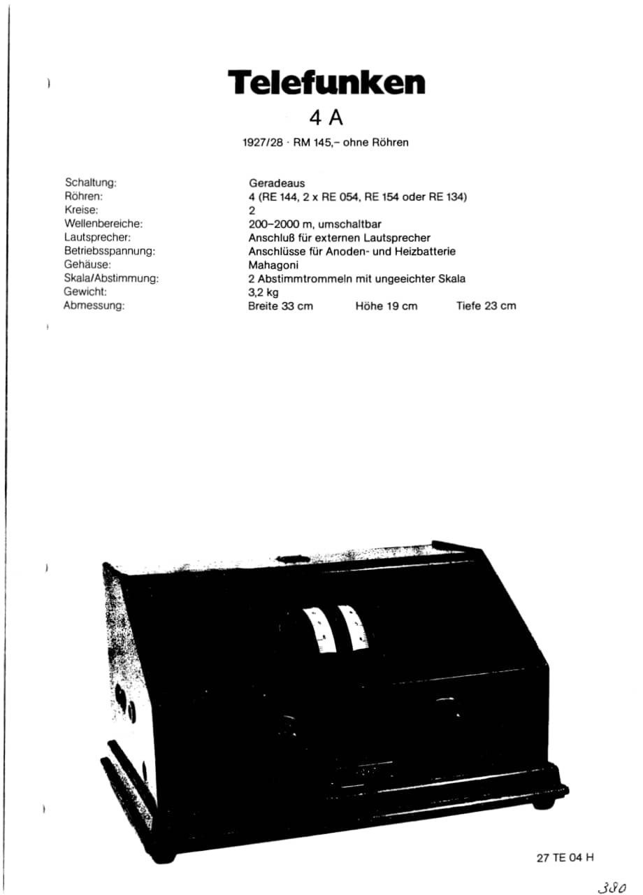 Telefunken4A维修电路图、原理图.pdf_第1页