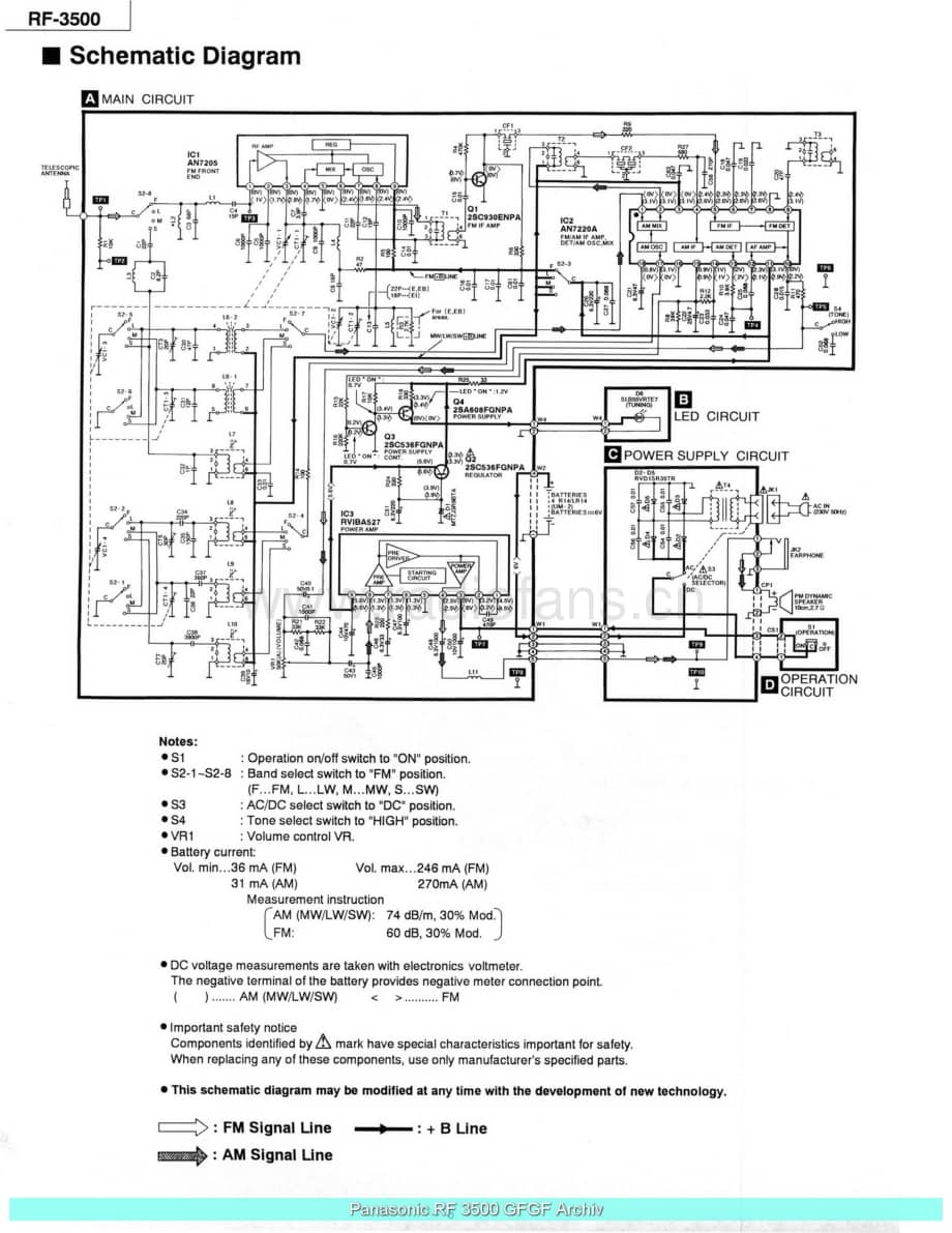 Panasonic_RF-3500_sch 电路图 维修原理图.pdf_第2页